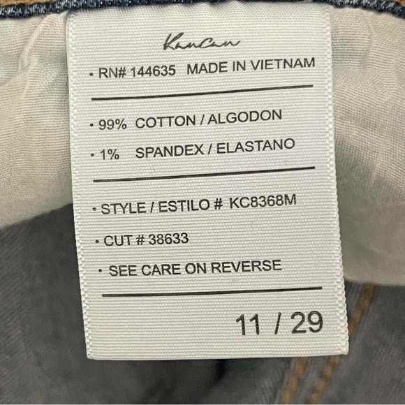 KanCan High Rise Ripped Boyfriend Mom Jean Paint Splatter Stretch Womens 11/29 - Picture 7 of 8